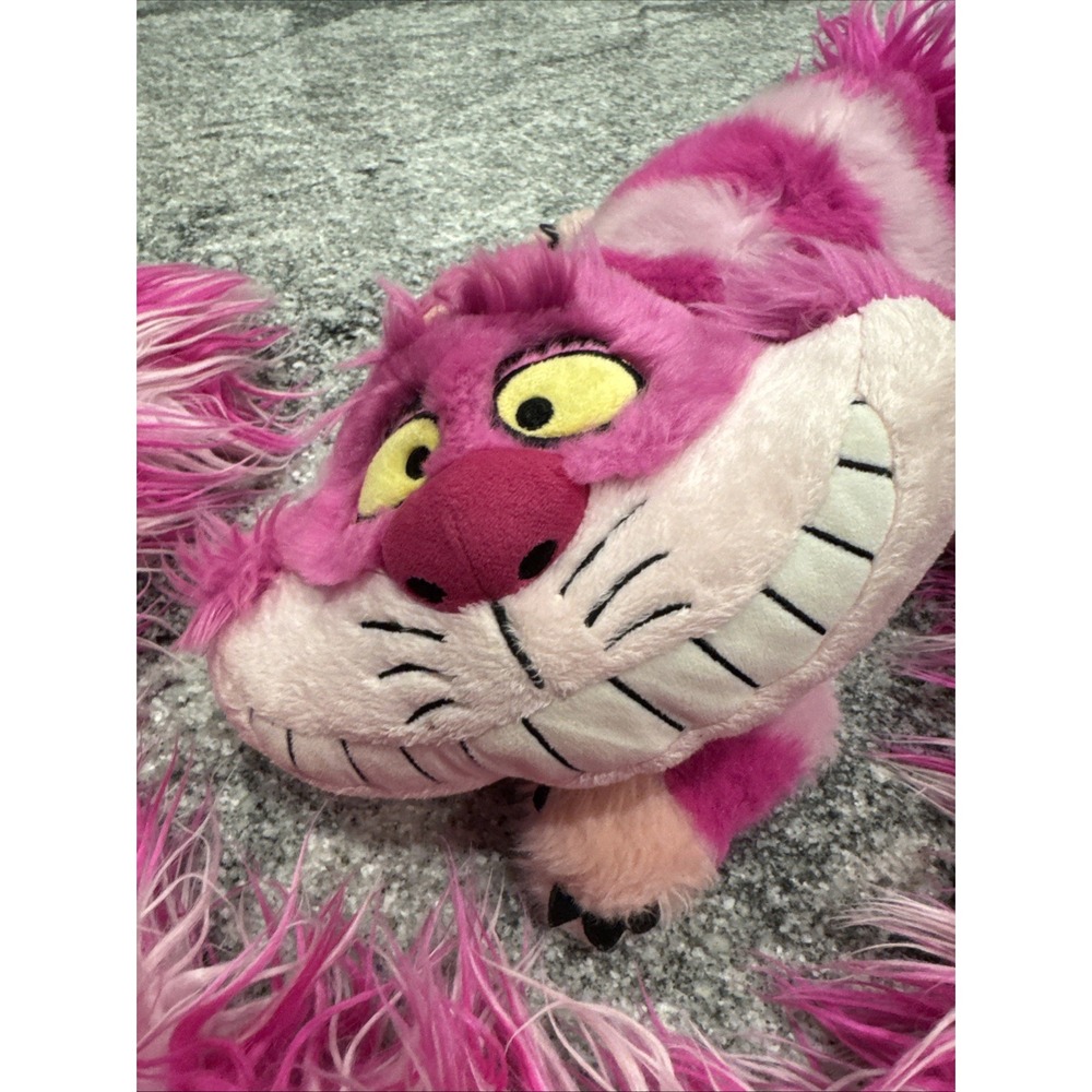 Disney Pink Cheshire Cat Plush Long Fluffy Boa Long 42" Tail Alice in Wonderland - Picture 3 of 7